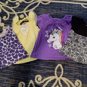 4 Piece Bundle Girls 18 Months 24 Month Shirt Top Set